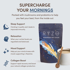 RYZE Nighttime Mushroom Cocoa Starter Bag - Easy Store