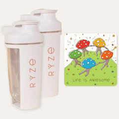 2 Shaker Bottles + FREE Gifts - Clean Style