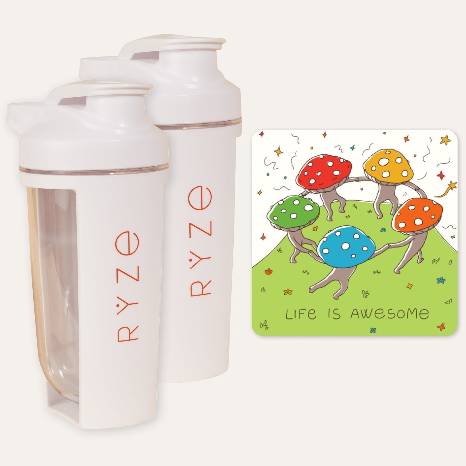 2 Shaker Bottles + FREE Gifts - Clean Style