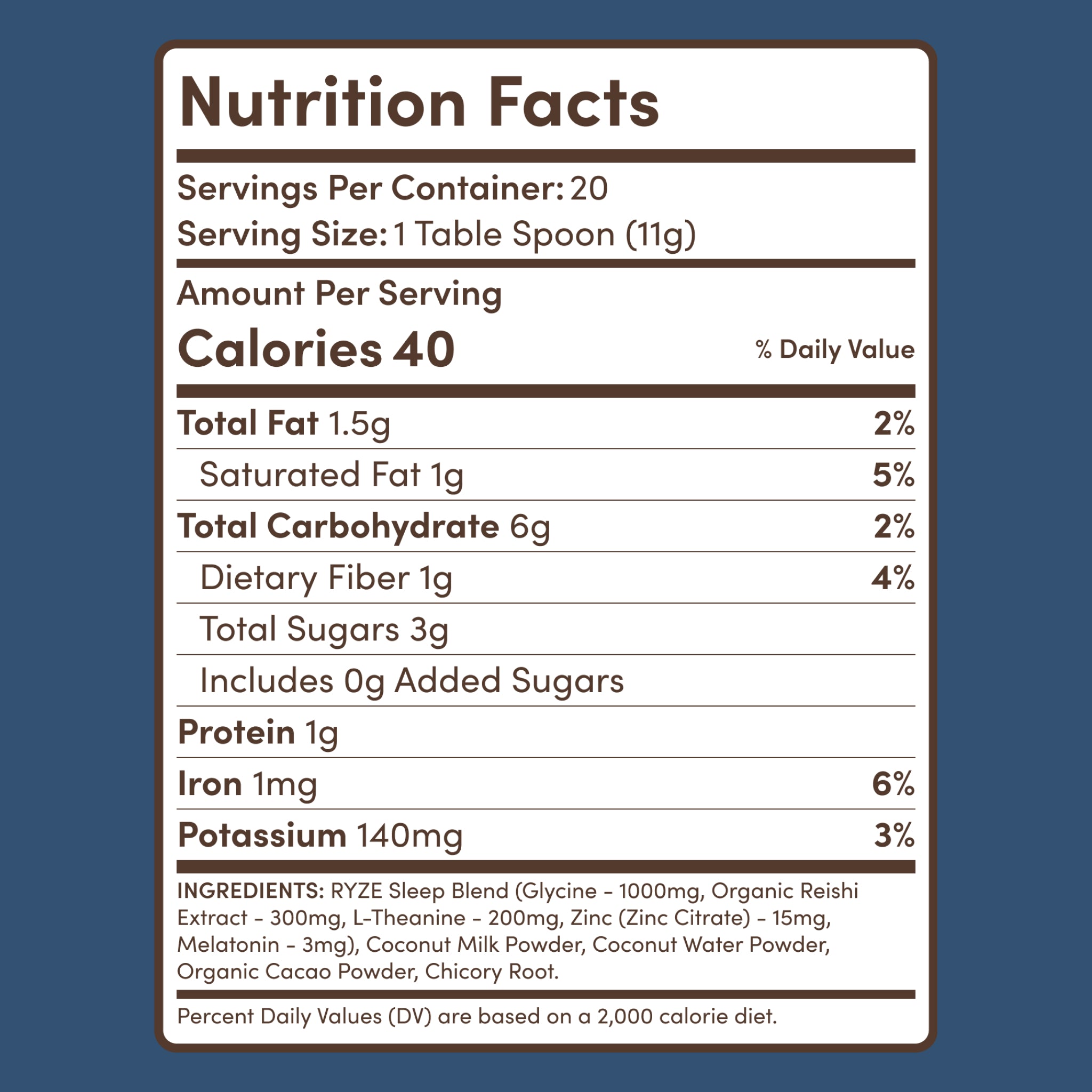 Hot Cocoa (20 servings) - Light Storage
