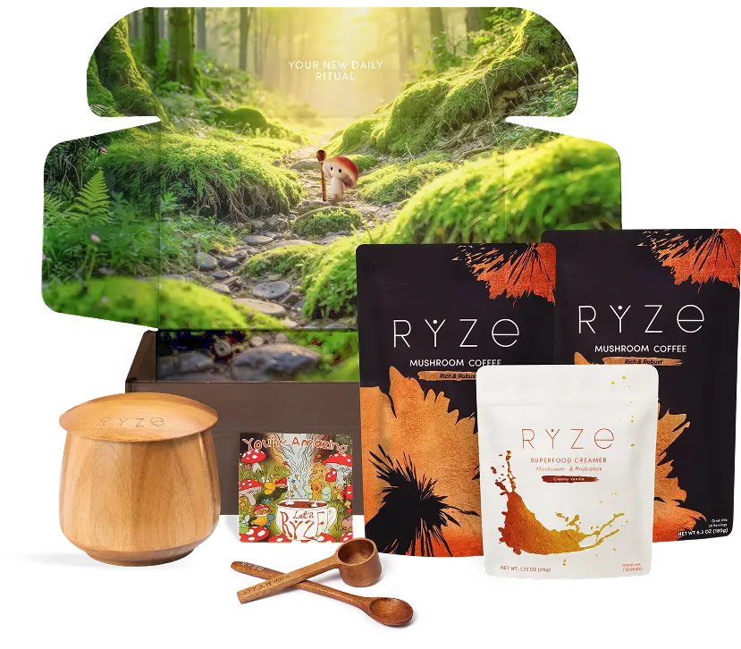 Ryze Dark Roast Ritual Set 3 Month Plan - Gift Ready