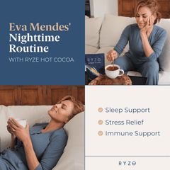 RYZE Hot Cocoa - with 6 Sleep Superfoods to Help Fall Asleep and Stay Asleep - Clean Style