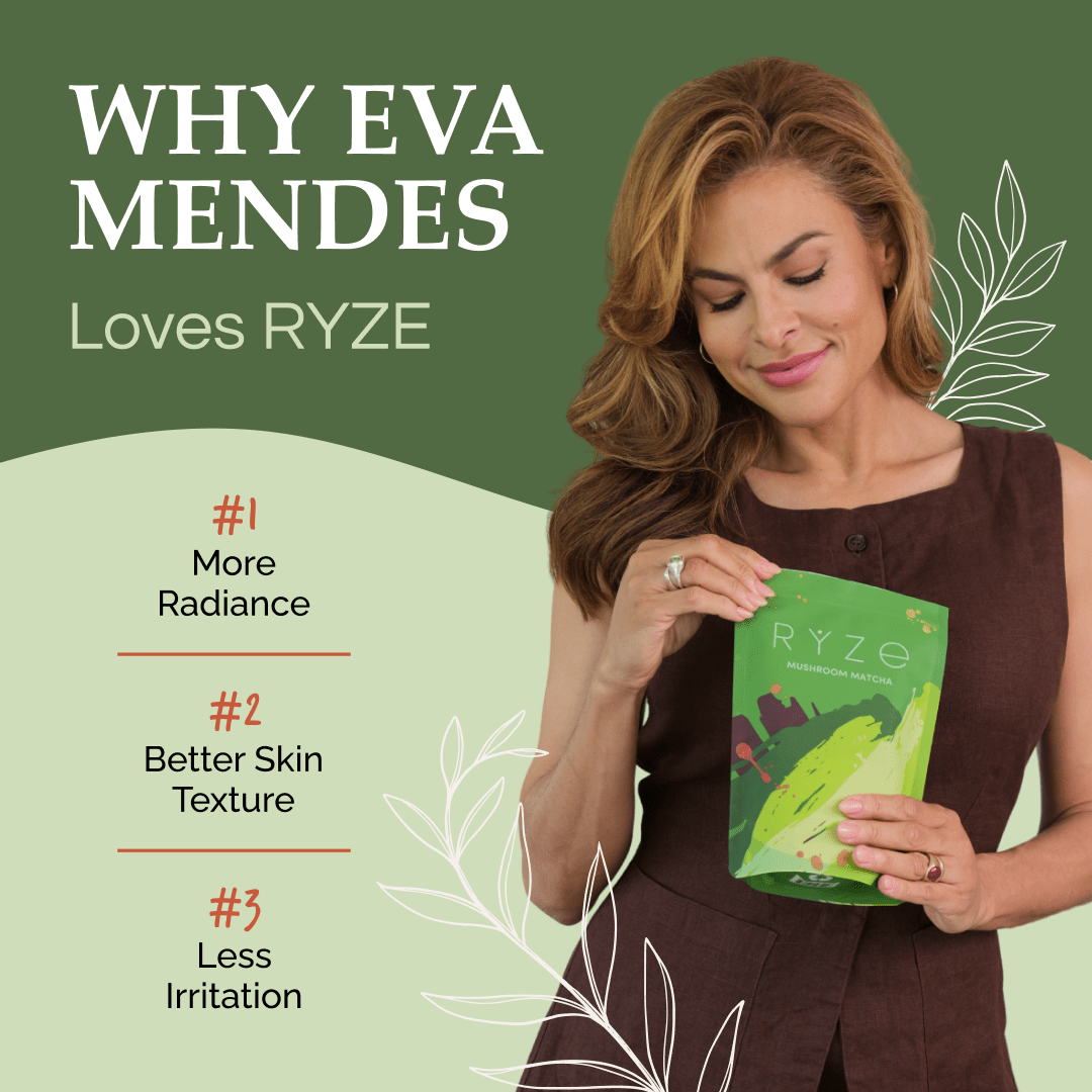 RYZE Matcha - with 6 Organic Adaptogenic Mushrooms Grown In USA and Ceremonial-Grade Japanese Matcha - Home Choice