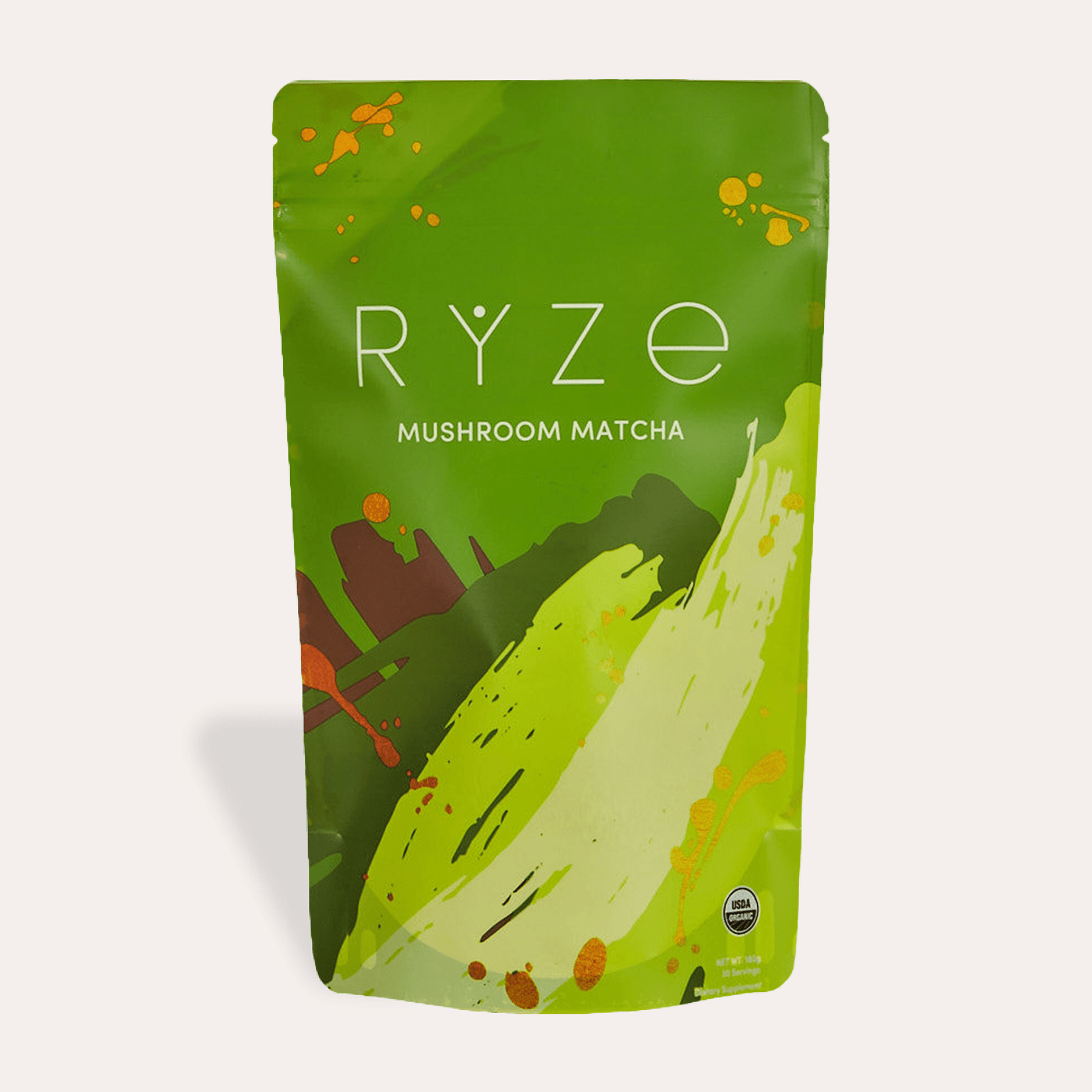 RYZE Matcha - with 6 Organic Adaptogenic Mushrooms Grown In USA and Ceremonial-Grade Japanese Matcha - Home Choice