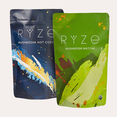 RYZE Matcha - with 6 Organic Adaptogenic Mushrooms Grown In USA and Ceremonial-Grade Japanese Matcha - Home Choice