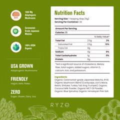 RYZE Organic Matcha Starter Kit (60 servings) - Travel Edit
